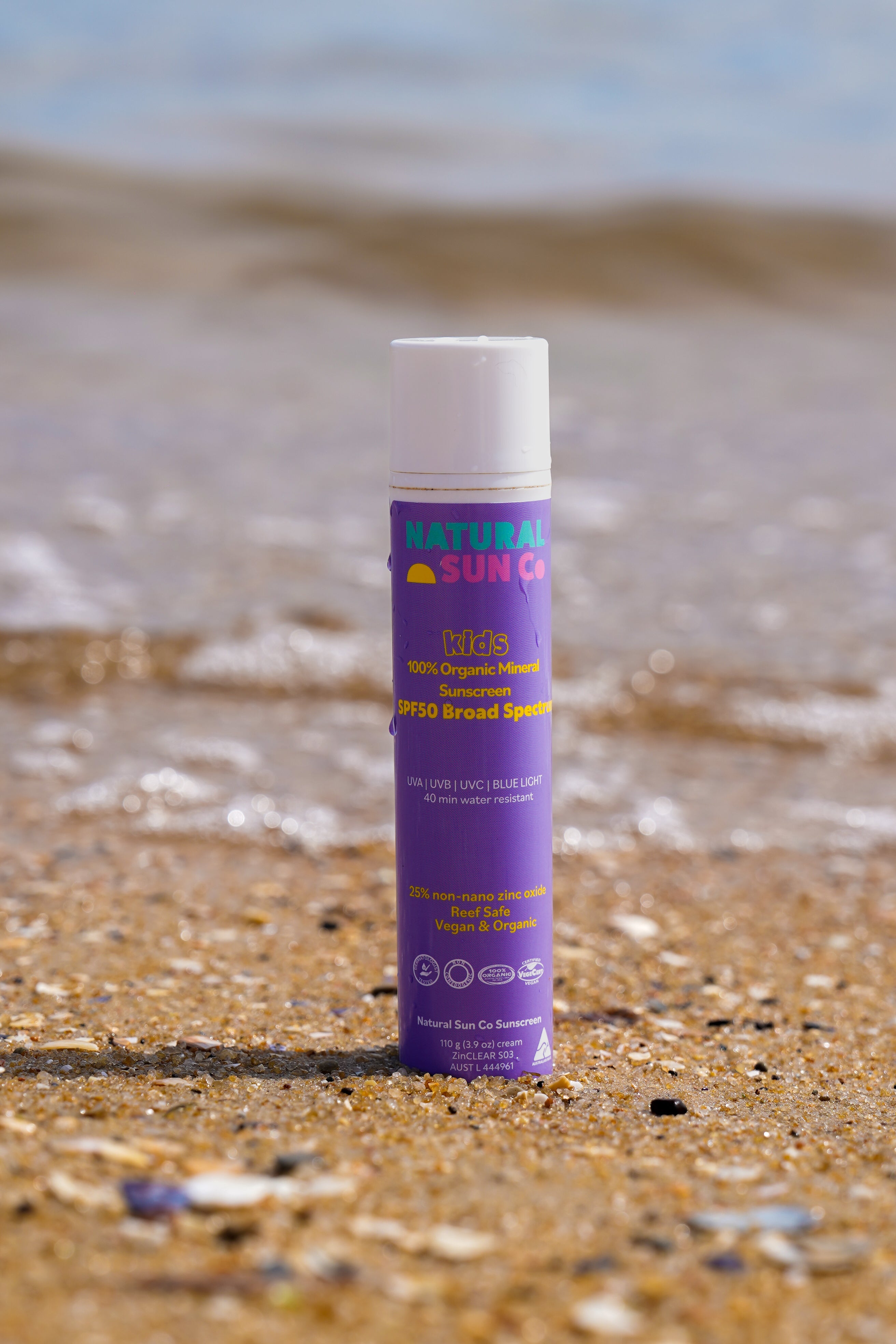 Kids 100% Organic Mineral Sunscreen SPF50 Broad Spectrum